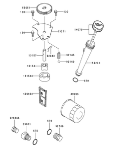 Fh680v-Hs07 Lubrication Equipment Diagram and Parts List for ENFORCER54 53AI3AGT750-23HP Cub Cadet Lawn Tractor